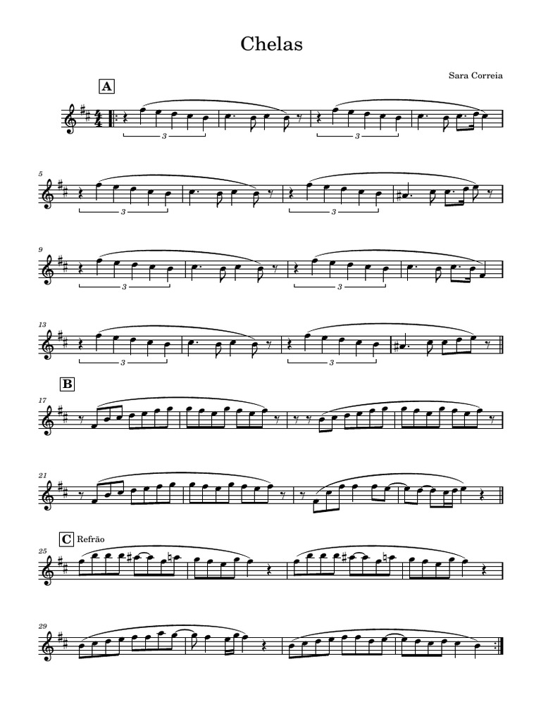 Chelas Partitura Violino PDF