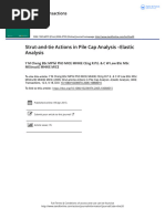 Strut and Tie Actions in Pile Cap Analysis Elastic Analysis