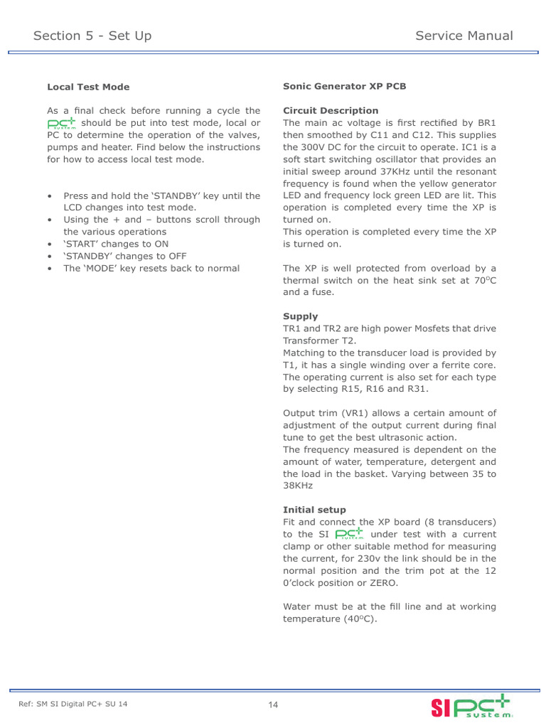 SI Manual: Local Test Mode Setup | PDF | Electrical Equipment ...