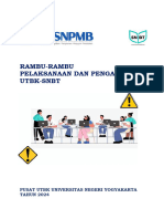 Rambu-Rambu Pelaksanaan Dan Pengawasan UTBK-SNBT 2024