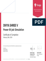 PWC Power BI Completion - Certificate