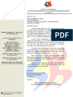 Request Letter - BFP Lucena