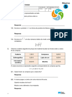 Teste 5 Global 2019 Mat. Máximo Porto Editora 5º Ano