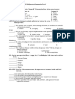 MAPEH6 Q4 Summative Test 2