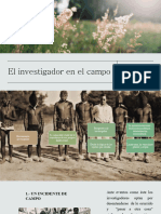 El investigador en el campo