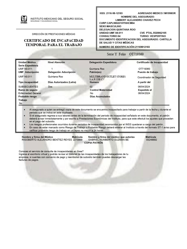Limbert Alejandro Chavez Pech | PDF