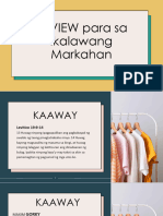 G10 REVIEW para sa Ikalawang Markahan