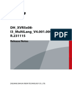 DH XVR5x08-I3 MultiLang V4.001.0000005.0.R.231115 ReleaseNotes