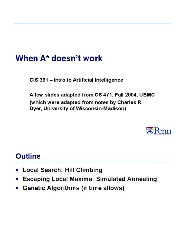 Overcoming A* Limitations in AI | PDF | Genetic Algorithm | Genetics