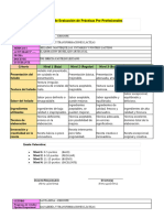 Rúbrica de Evaluación de Prácticas Pre Profesionales