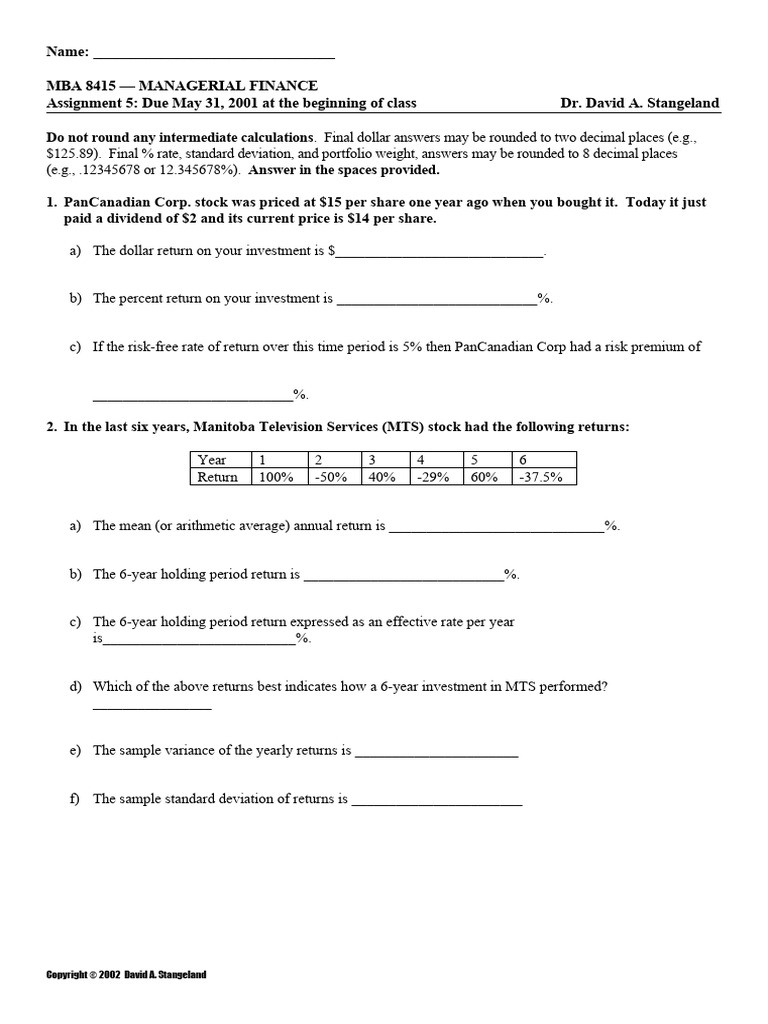 Beginning Of Class Activity