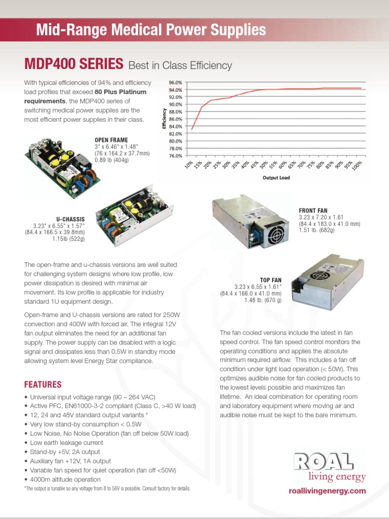 MDP400 Open-Frame and U-Chassis :: ROAL Living Energy | PDF ...