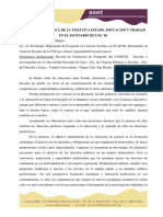 Una Lectura Crítica de La Temática Estado, Educación Y Trabajo en El Escenario de Los '90