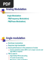 Elec3505 Formula Sheet | PDF | Frequency Modulation | Modulation