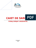 Caiet de Sarcini-Foraj Dirijat Orizontal