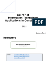 CB 717-M Information Technology Applications in Construction