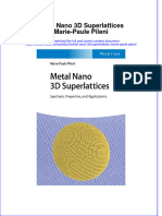 Read online textbook Metal Nano 3D Superlattices Marie Paule Pileni ebook all chapter pdf