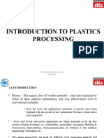 1. Introduction to Plastics Processing.