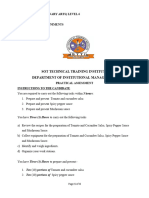 CANDIDATES PRACTICAL TOOL PREPARE FOOD ACCOMPANIMETS LV6 Part Two