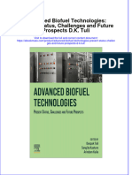 Read Online Textbook Advanced Biofuel Technologies Present Status Challenges and Future Prospects D K Tuli Ebook All Chapter PDF