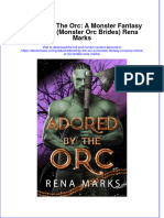 Read Online Textbook Adored by The Orc A Monster Fantasy Romance Monster Orc Brides Rena Marks Ebook All Chapter PDF