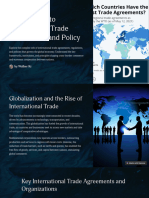 Introduction To International Trade Frameworks and Policy: by Walker KR