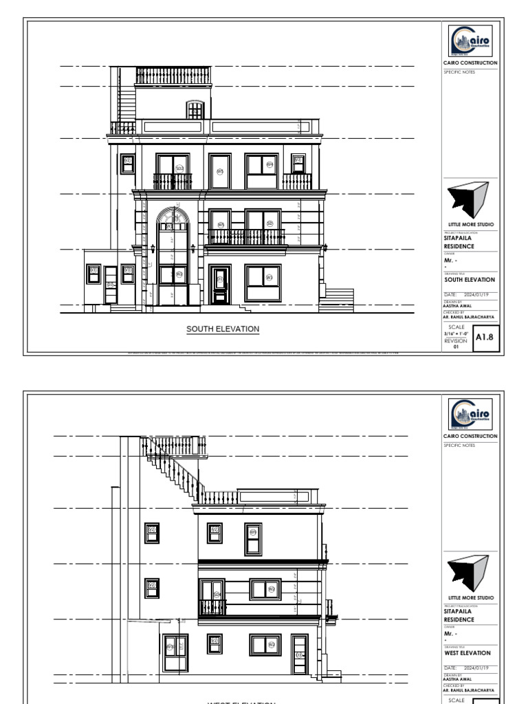 Architectural Drawings for Sitapaila Residence | PDF