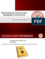 Principios de Legislacion Bomberil y Estatutos