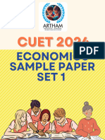 Common University Entrance Test Economics 2024 Sample Paper With Solution on Latest Pattern