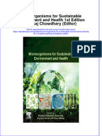 Read Online Textbook Microorganisms For Sustainable Environment and Health 1St Edition Pankaj Chowdhary Editor Ebook All Chapter PDF