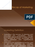 Recap of Marketing