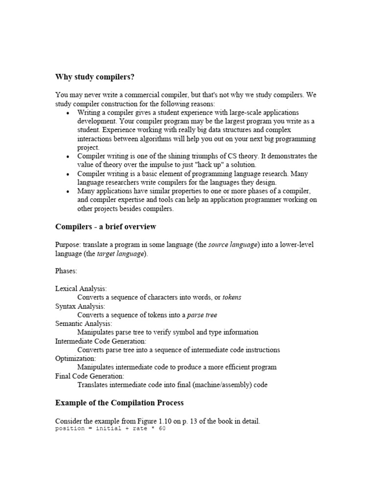 Importance of Studying Compilers | PDF | Compiler | Regular Expression