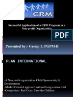 Presented By:-Group-3, PGPM-B: Successful Application of A CRM Program in A Non-Profit Organization