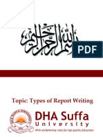 Types of Reports