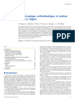 Biomécanique Orthodontique Et Notion de Force Légère