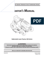 MTD 900 Series Operators Manual