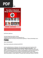 Ten Most Wanted Deep State Criminals