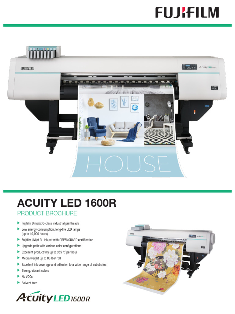 Acuity LED 1600R Printer Overview | PDF | Printer (Computing) | Light ...