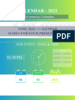 Date Time Calendars 2022