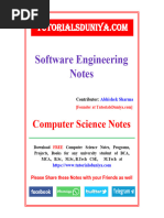 Software Engineering Handwritten Notes by Abhishek