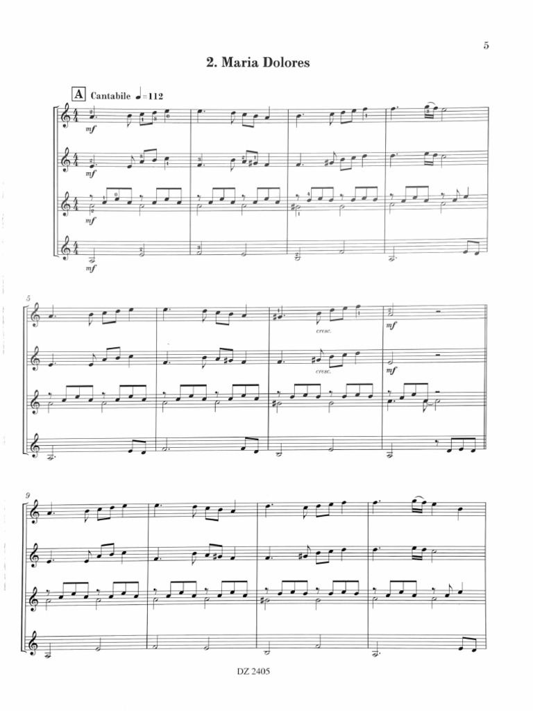 Maria Dolores_score | PDF