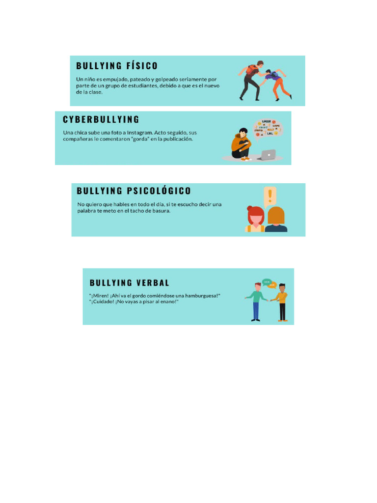 Los 9 tipos de bullying pdf
