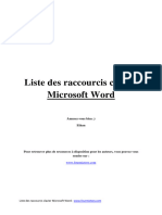 Liste Des Raccourcis Clavier Microsoft Word