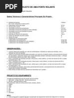 Projeto Ponte Rolante 25 t