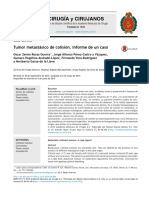 Tumor Metast Sico de Colisi N Informe de Un Caso - 2015 - Cirug A y Cirujanos