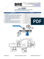 Válvula de Esfera para Manguera Con Dos Salidas: Bibcock Ball Valve With Two Outlets