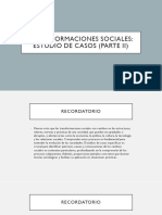 Transformaciones Sociales Estudio de Casos 2 PDF