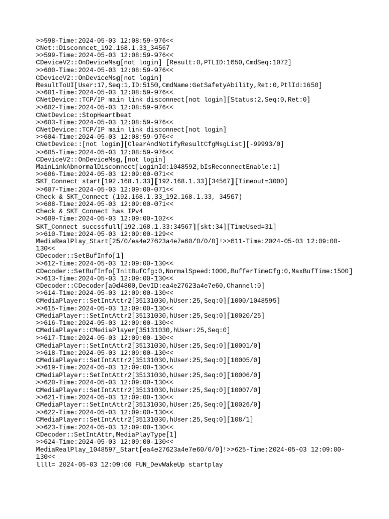Device Connection and Media Control Logs | PDF | Computing | Software