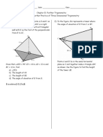 Further Practice of Three Dimensional Trigonometry