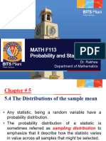 MATH F113 Probability and Statistics: BITS Pilani